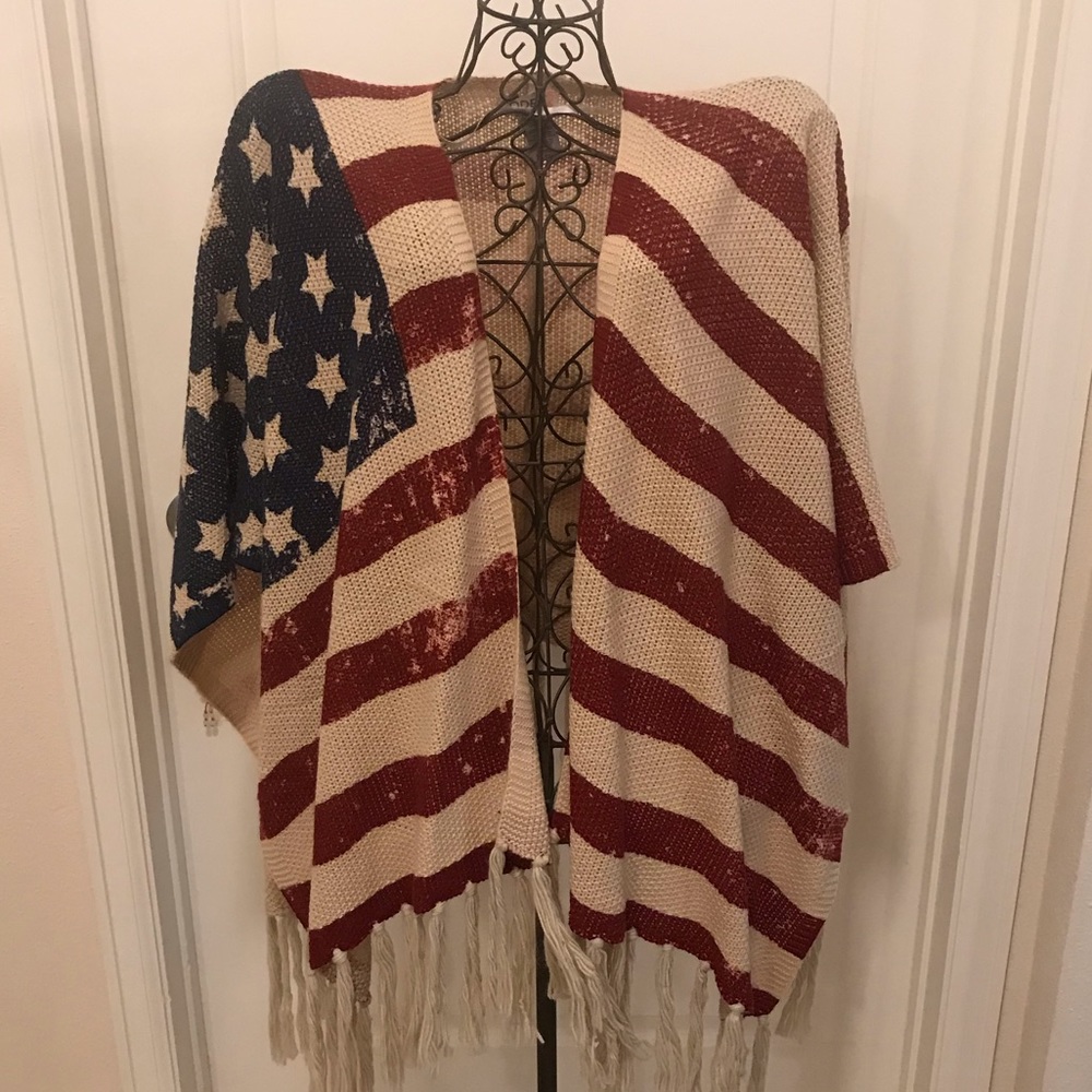 Poncho with Fringe
